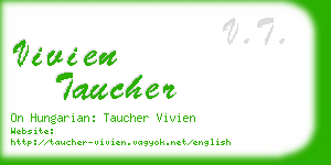 vivien taucher business card